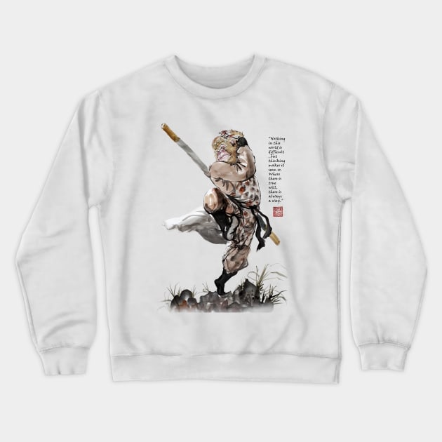 Monkey King Scans Crewneck Sweatshirt by Huluhua